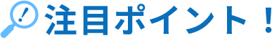 注目ポイント